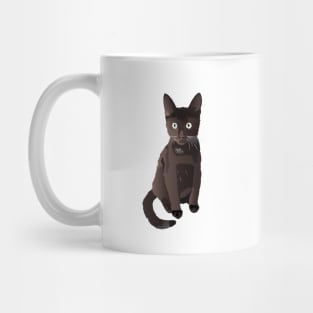 Dark Brown Cat Mug